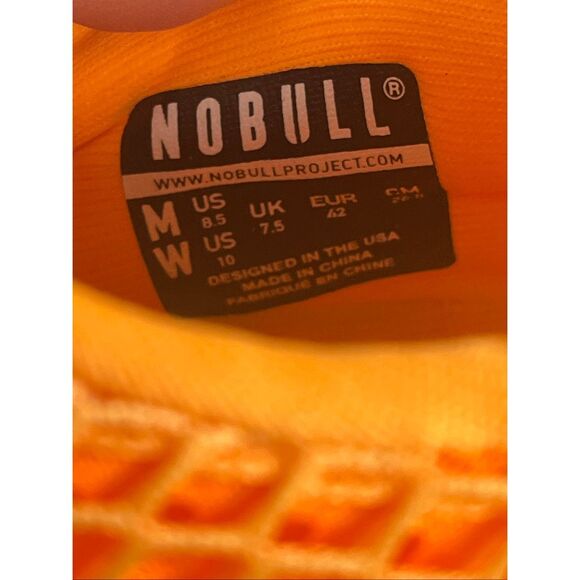 NOBULL Mesh Trainer Men’s 8.5 Women’s 10 Bright Orange Cross Training Shoes main image 4